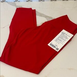 NWT lululemon Align™ High-Rise Pant 25" College Crimson (red) sz 6